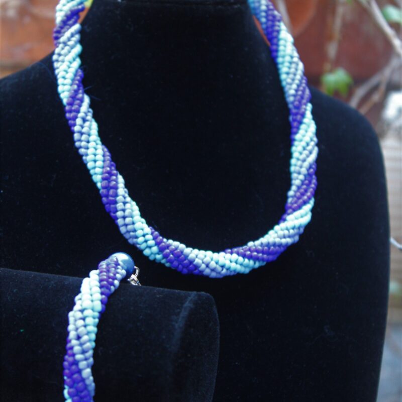 Blue Beaded Bracelet